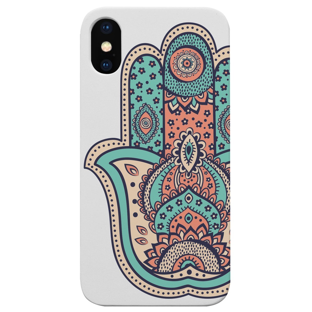 Hamsa - UV Color Printed - Wooden Phone Case