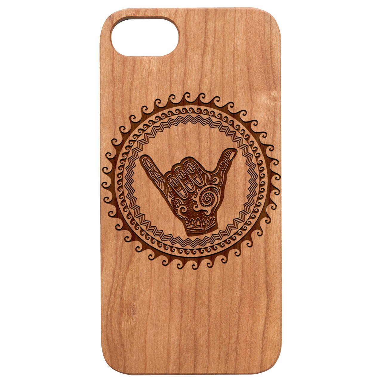 Hand - Engraved - Wooden Phone Case