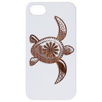 Hawaiian Turtle  - Engraved - Wooden Phone Case