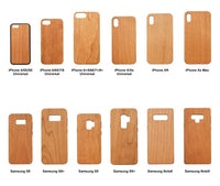 Heart Pineaple - Engraved - Wooden Phone Case