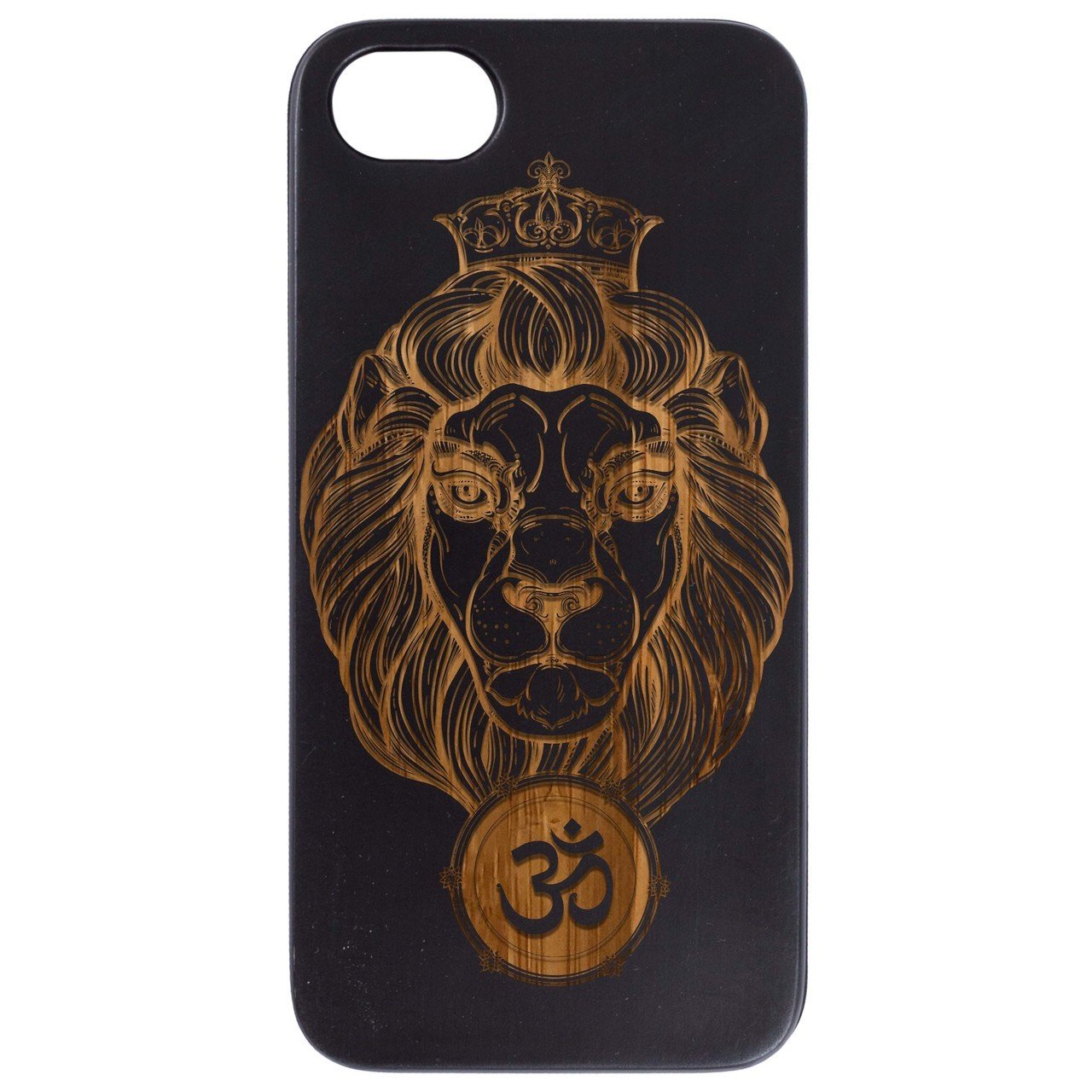 Heraldic Lion - Engraved - Wooden Phone Case