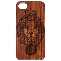 Heraldic Lion - Engraved - Wooden Phone Case