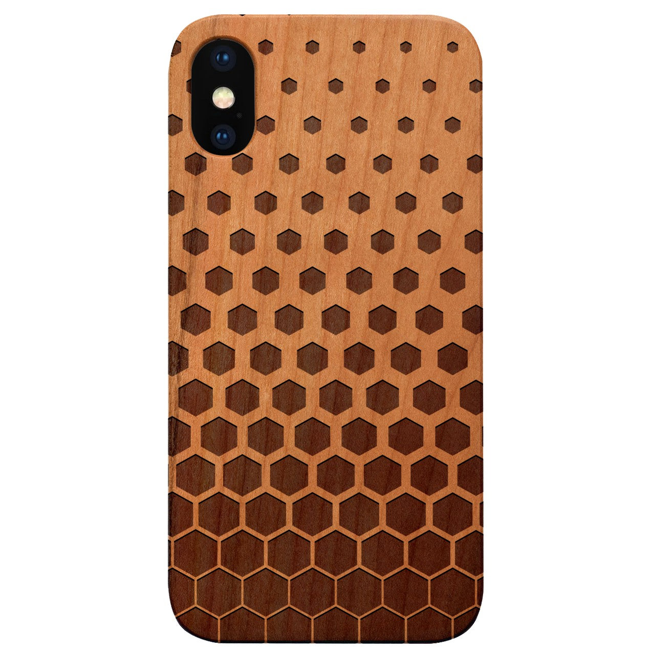  Hexagon Pattern 1 - Engraved - Wooden Phone Case - IPhone 13 Models