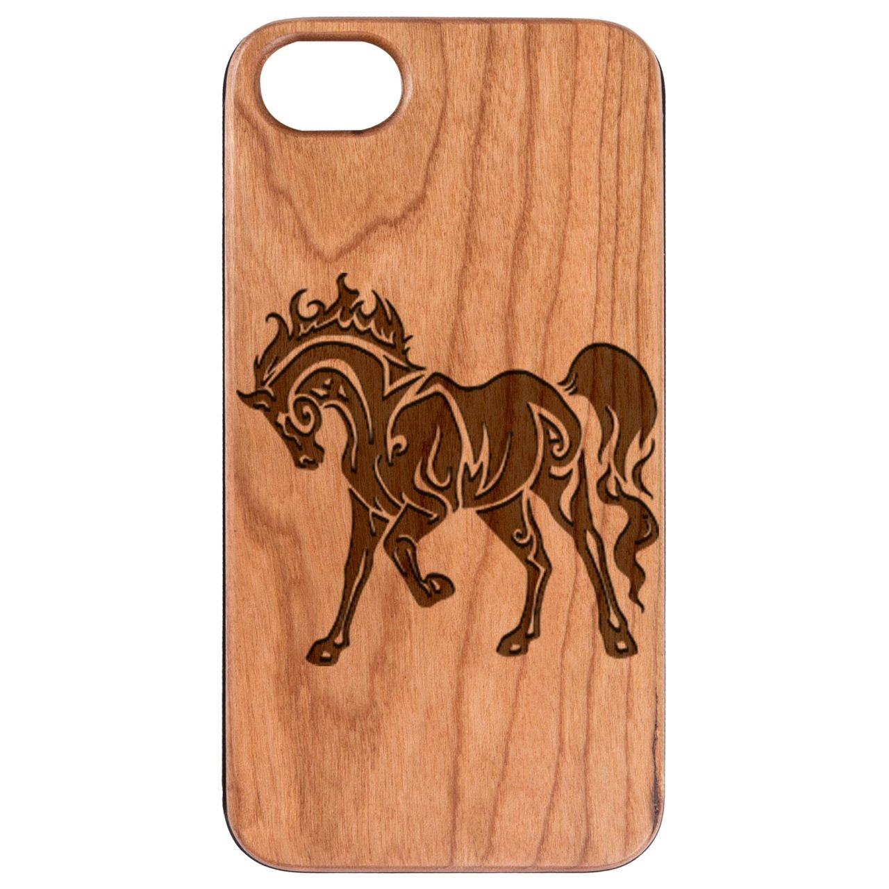  Horse 2 - Engraved - Wooden Phone Case - IPhone 13 Models