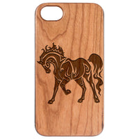  Horse 2 - Engraved - Wooden Phone Case - IPhone 13 Models