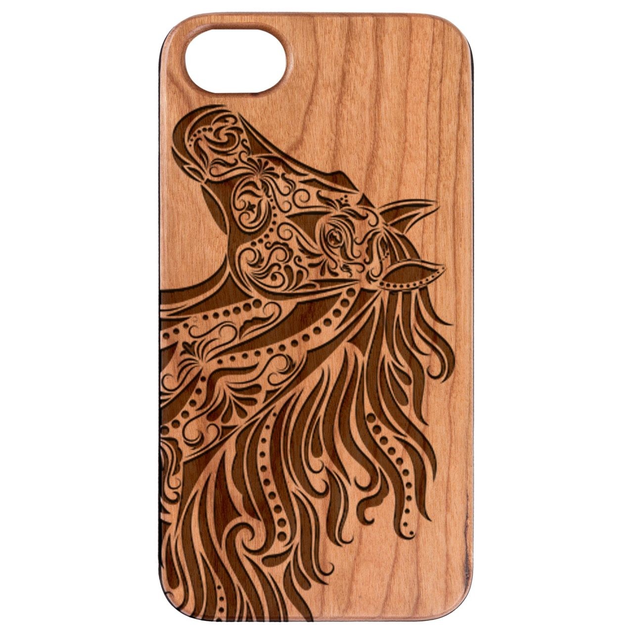  Horse Head - Engraved - Wooden Phone Case - IPhone 13 Models