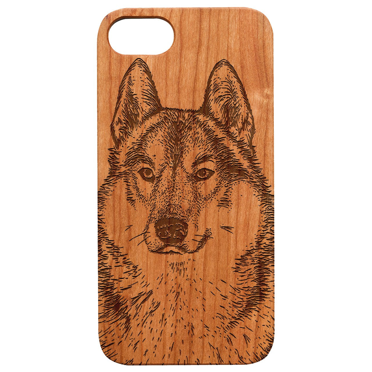  Husky - Engraved - Wooden Phone Case - IPhone 13 Models