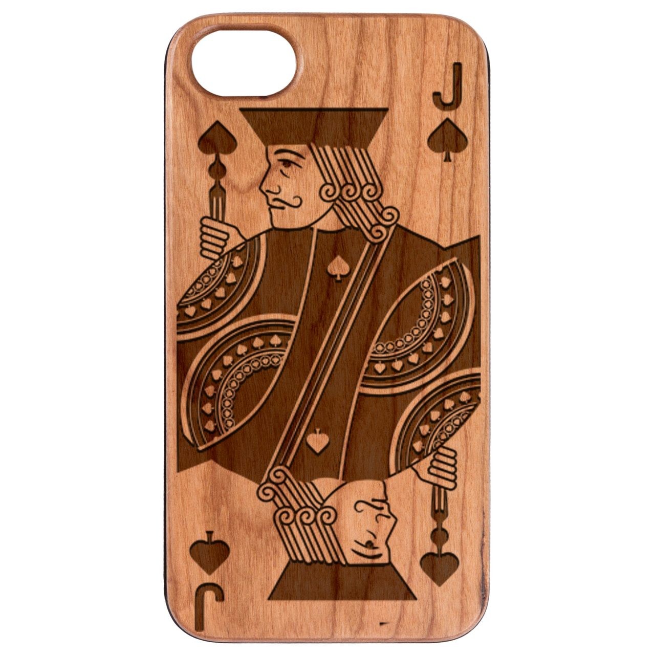  Jack Of Spades - Engraved - Wooden Phone Case - IPhone 13 Models