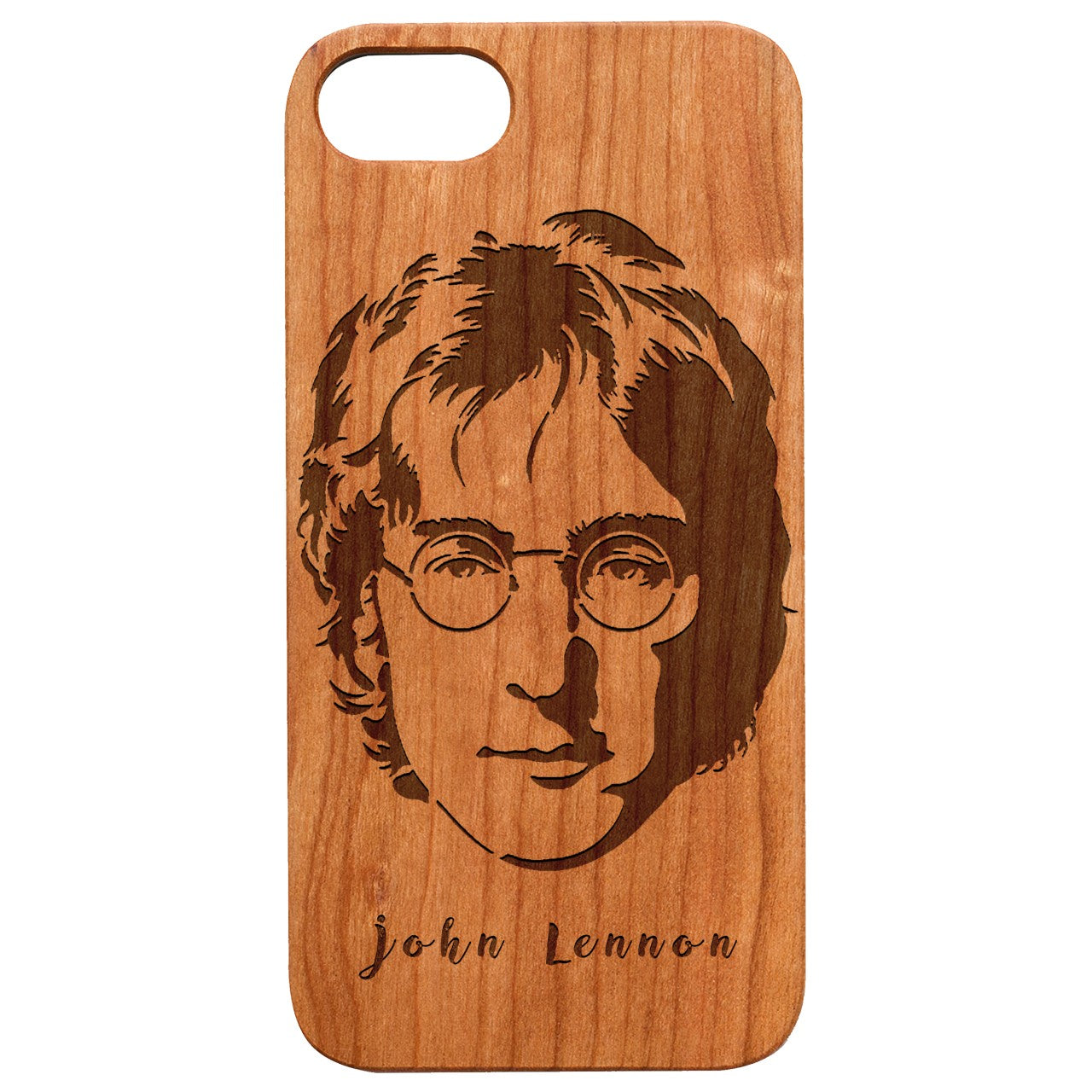  John Lennon - Engraved - Wooden Phone Case - IPhone 13 Models