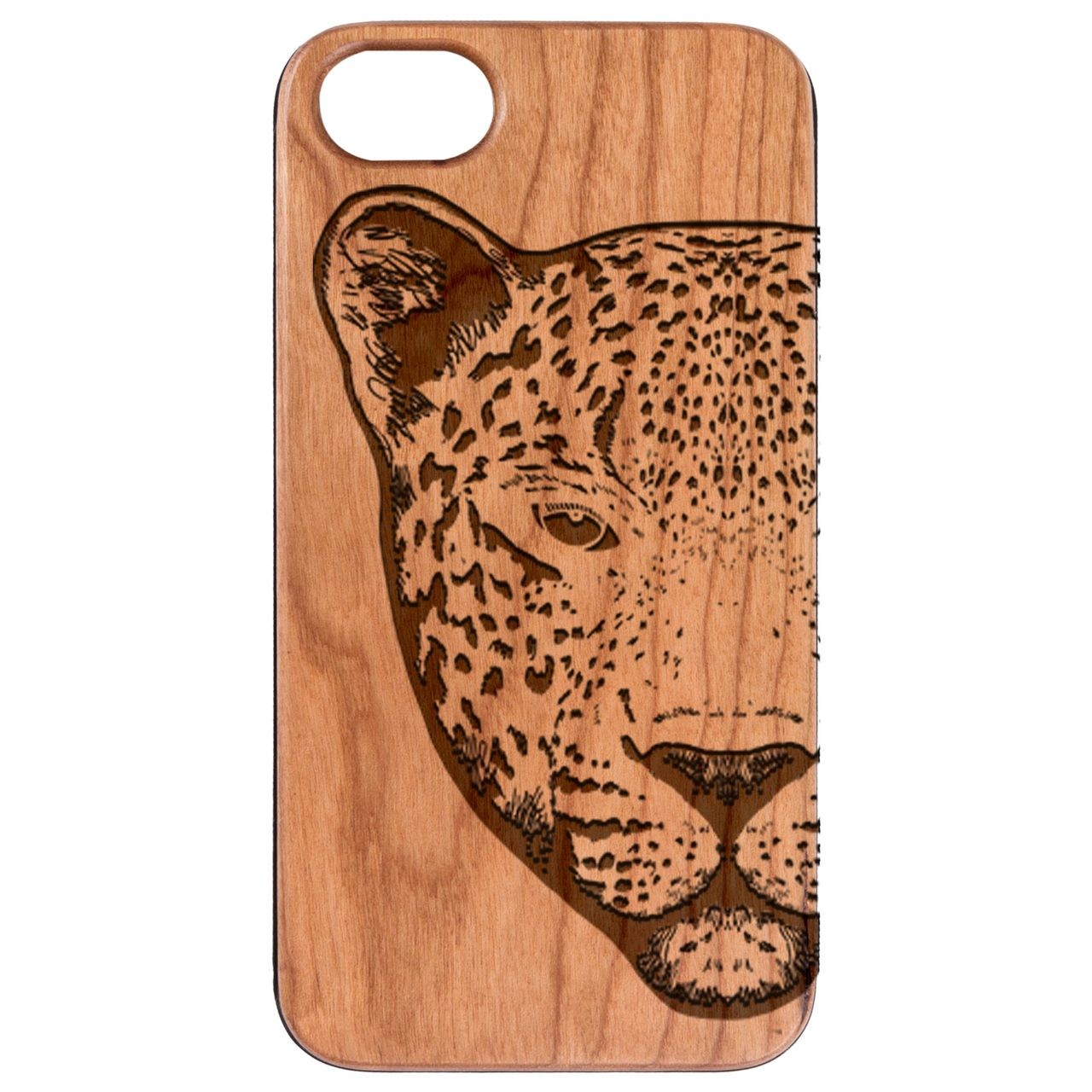  Leopard - Engraved - Wooden Phone Case - IPhone 13 Models