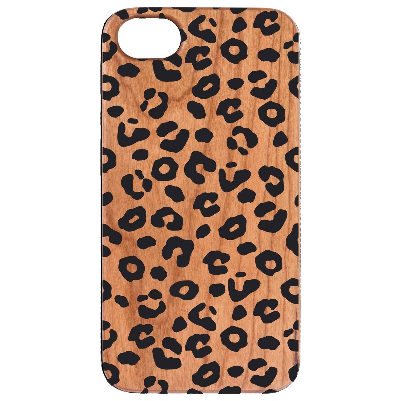  Leopard Pattern - UV Color Printed - Wooden Phone Case - IPhone 13 Models