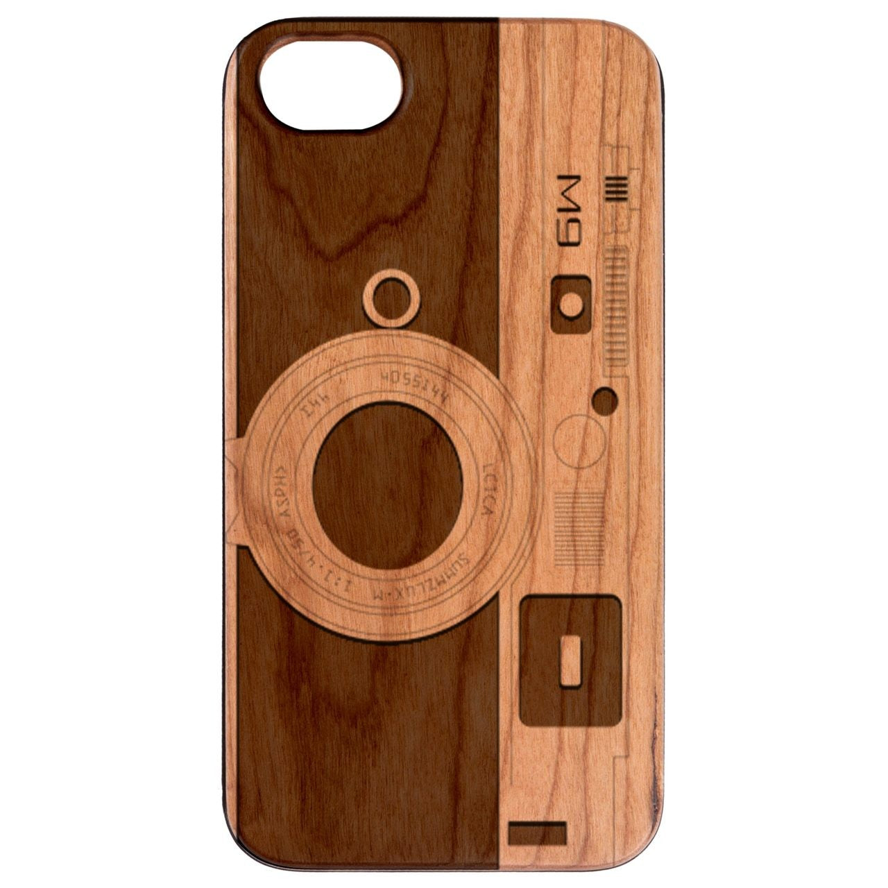  M9 Camera - Engraved - Wooden Phone Case - IPhone 13 Models