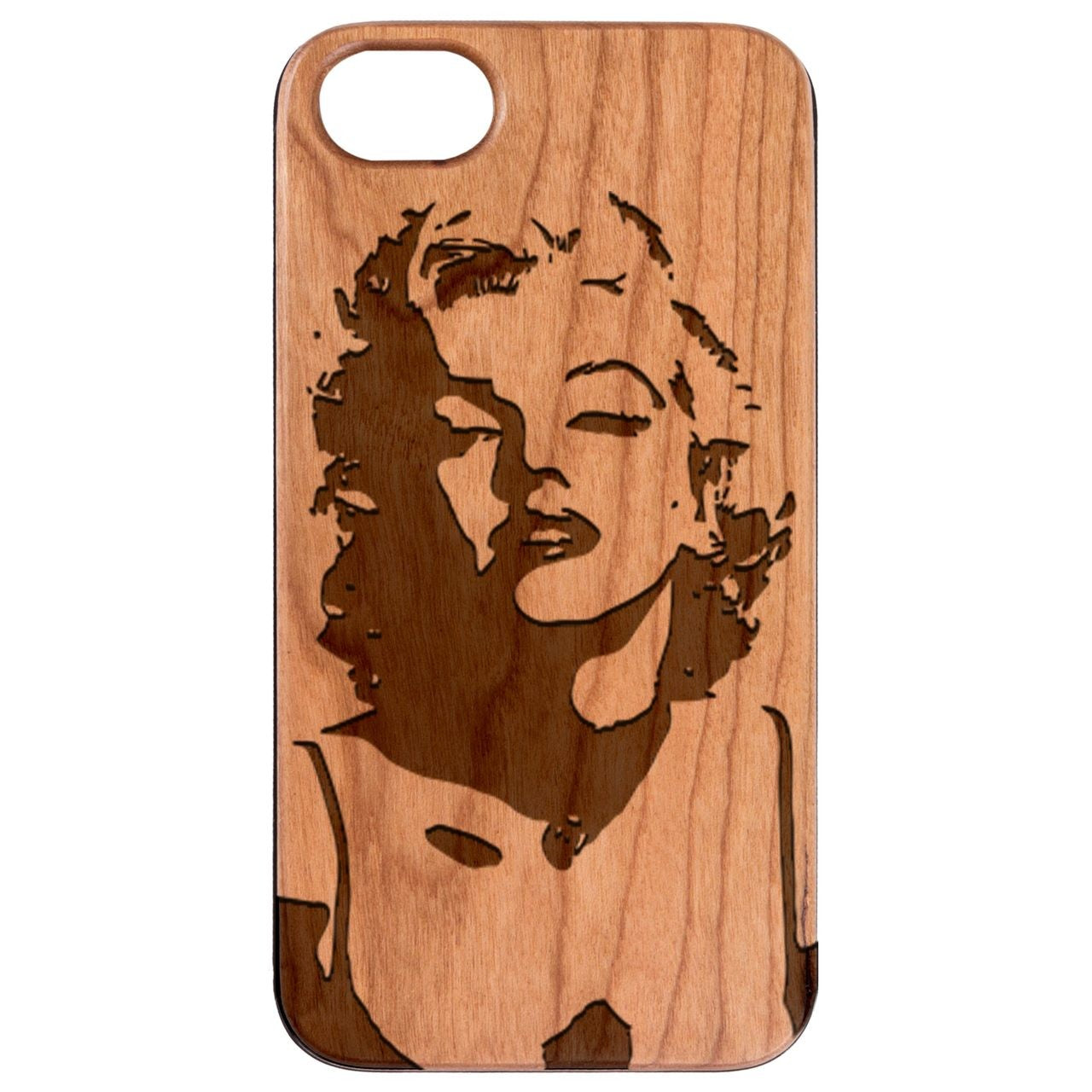  Marilyn Monroe 1 - Engraved - Wooden Phone Case - IPhone 13 Models