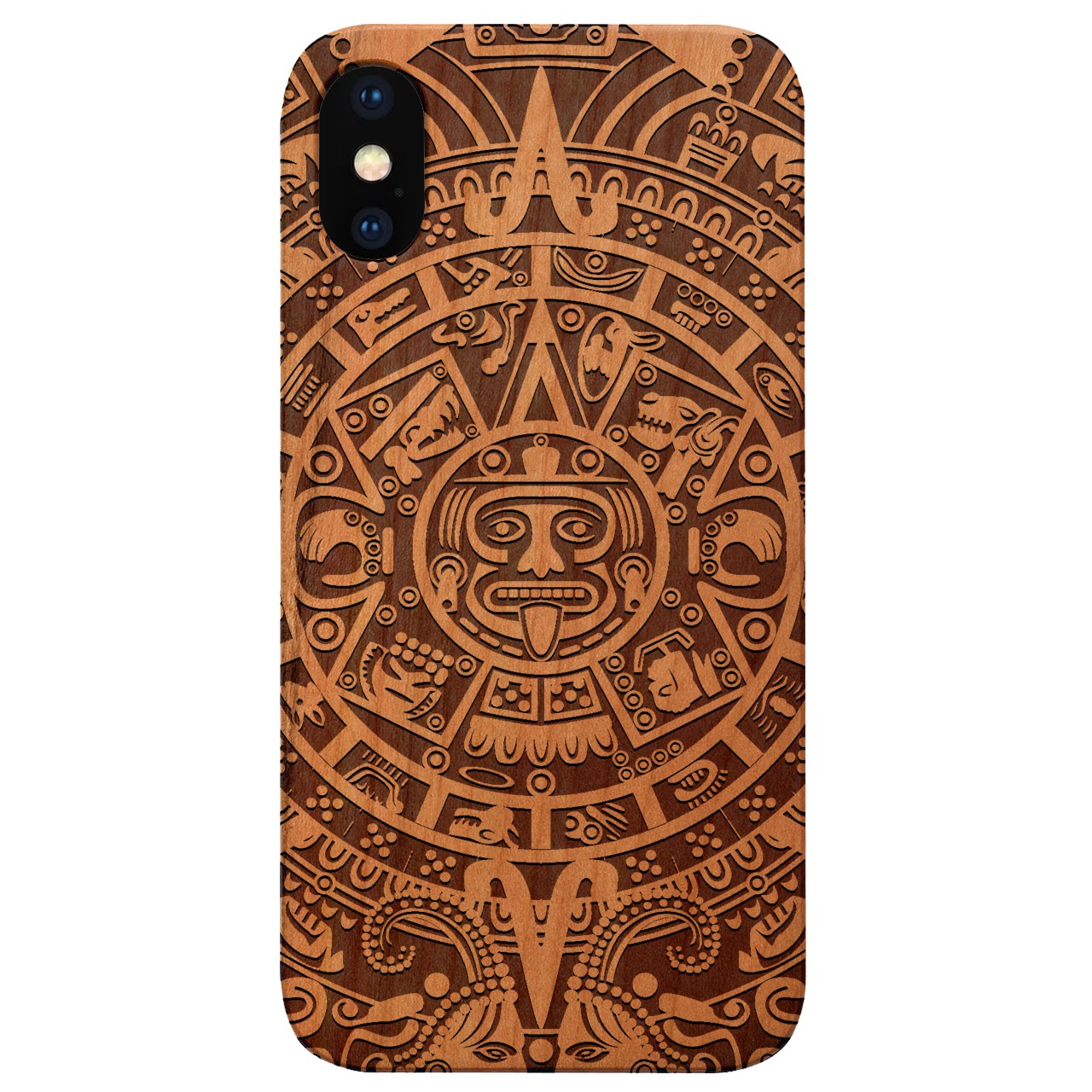  Mayan Calendar 1 - Engraved - Wooden Phone Case - IPhone 13 Models