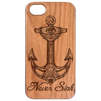  Never Sink - Engraved - Wooden Phone Case - IPhone 13 Models