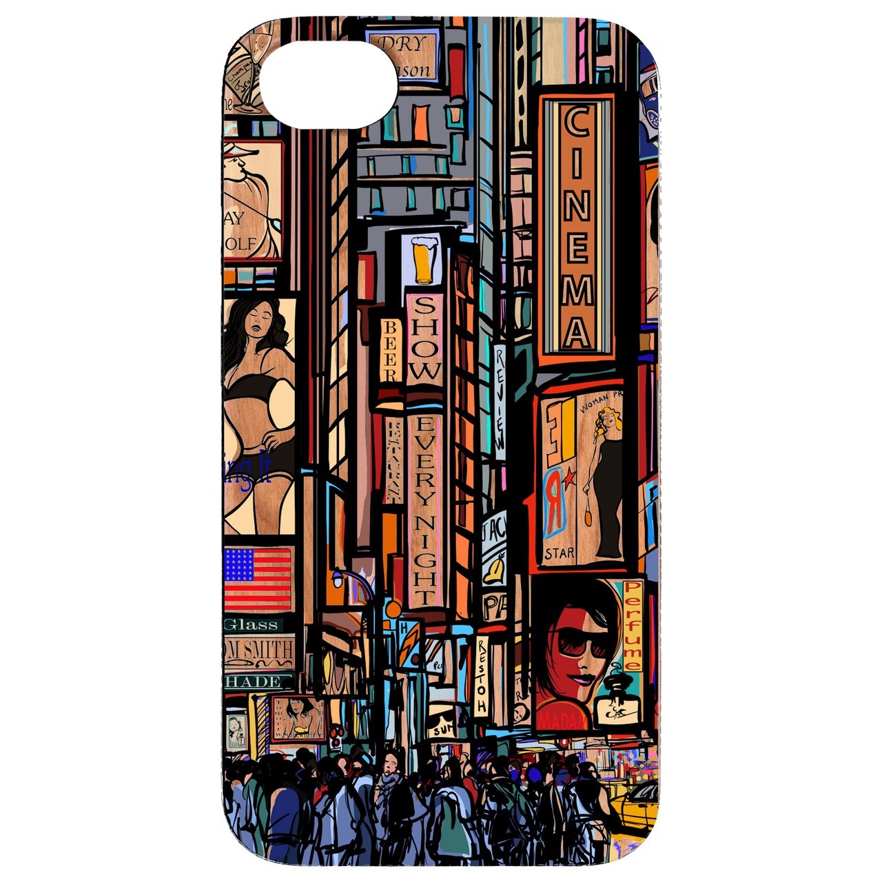  New York Street View - UV Color Printed - Wooden Phone Case - IPhone 13 Models