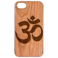  Om - Engraved - Wooden Phone Case - IPhone 13 Models