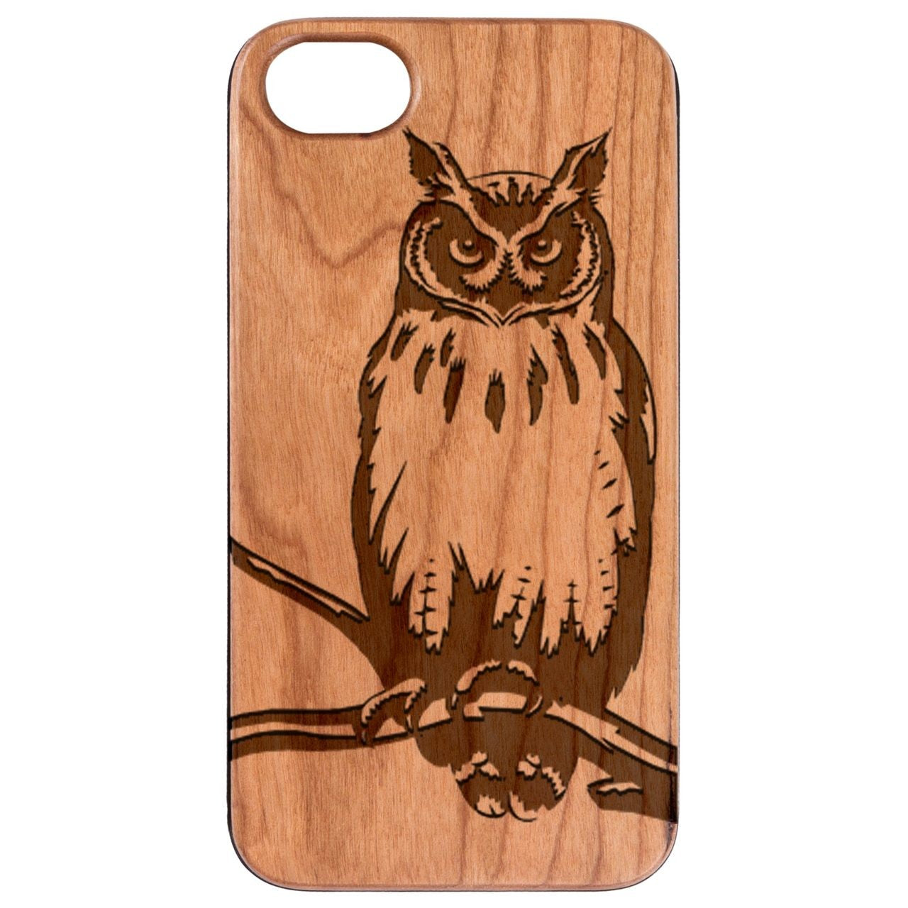  Owl 1 - Engraved - Wooden Phone Case - IPhone 13 Models