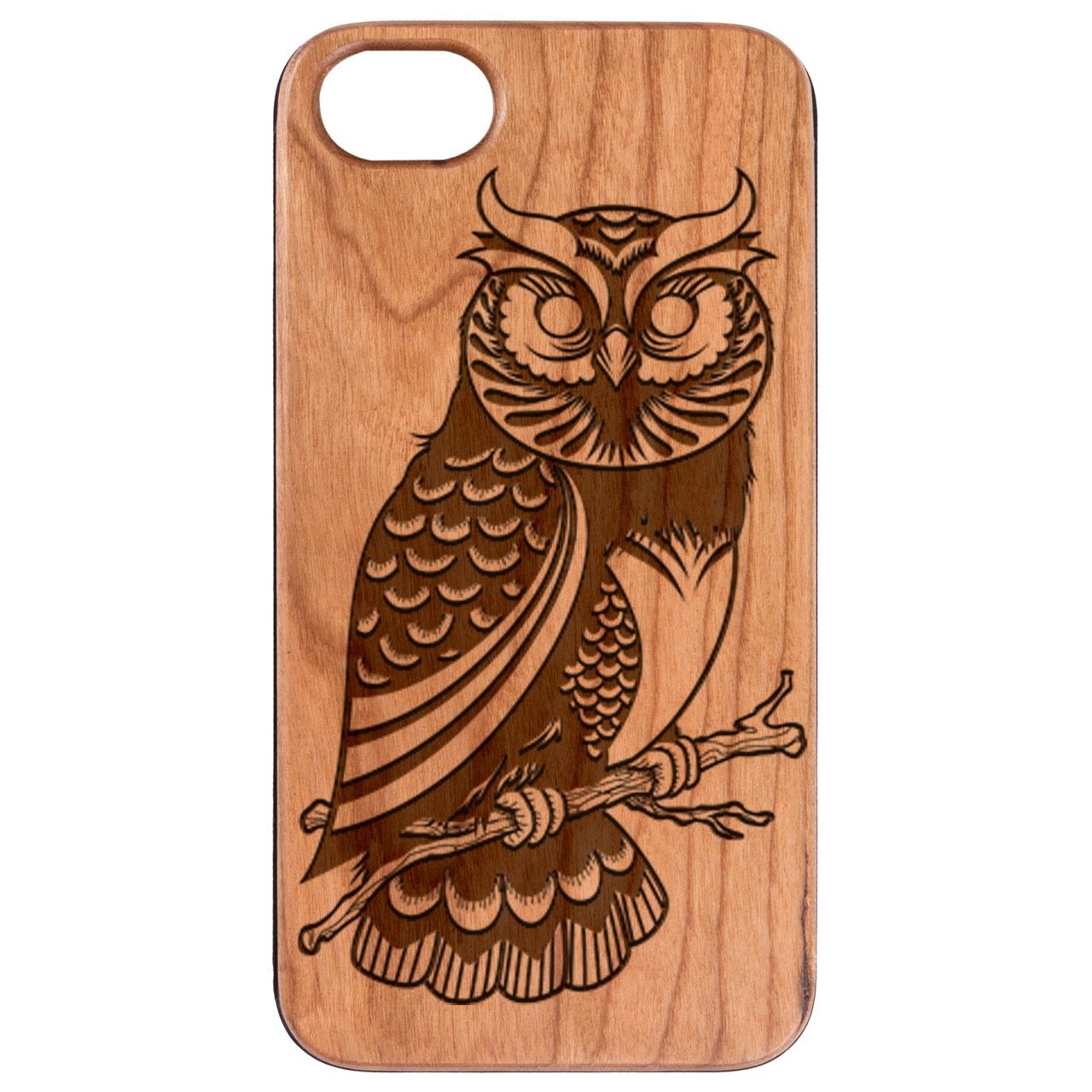  Owl 2 - Engraved - Wooden Phone Case - IPhone 13 Models