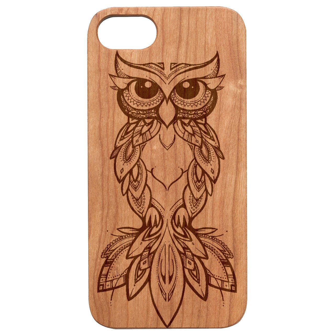  Owl Mandala - Engraved - Wooden Phone Case - IPhone 13 Models