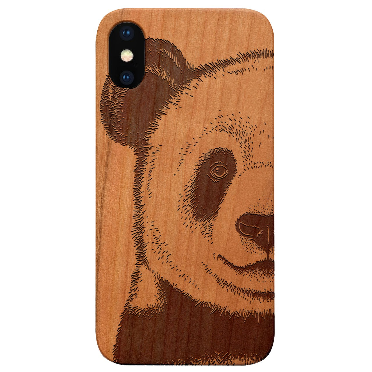  Panda - Engraved - Wooden Phone Case - IPhone 13 Models