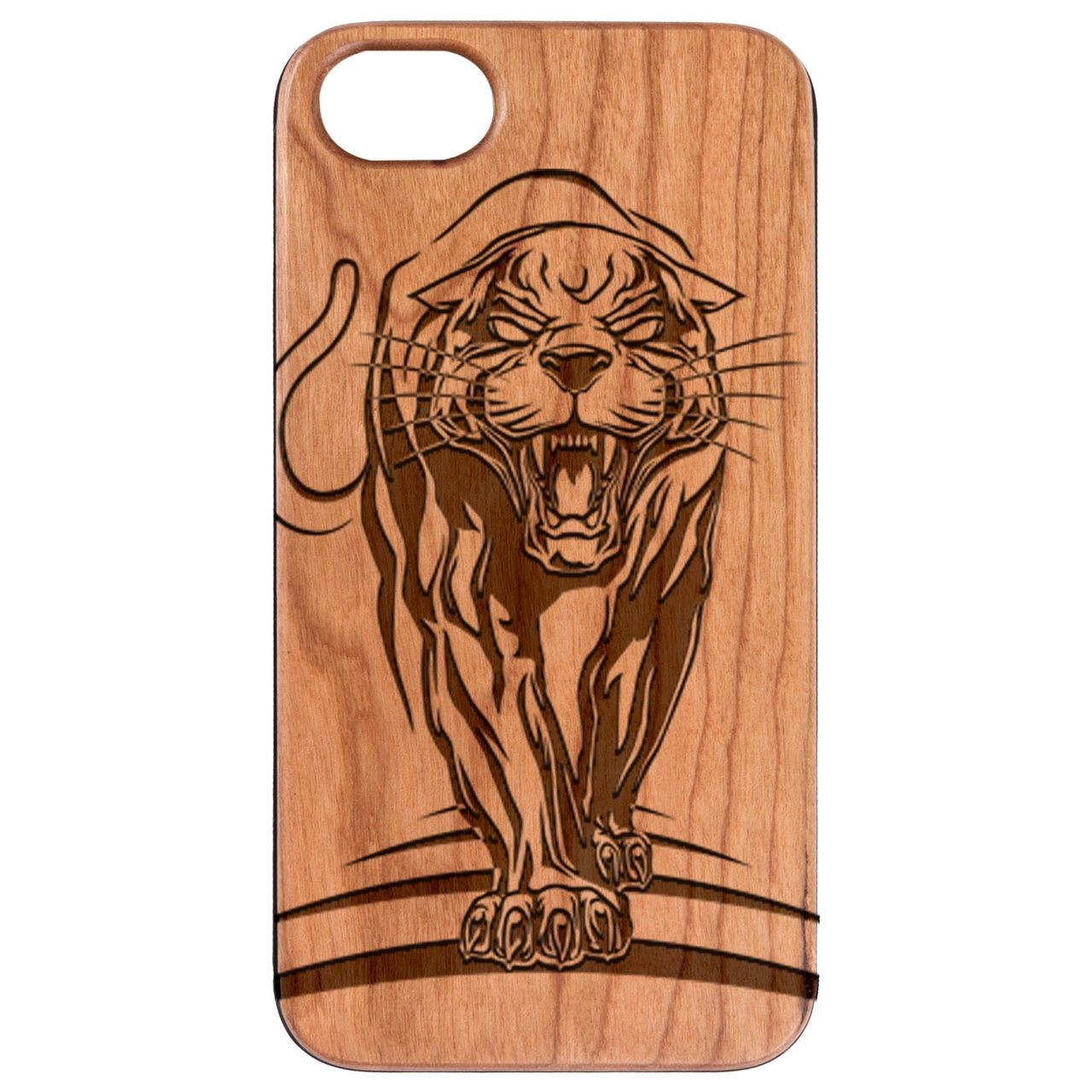  Panther - Engraved - Wooden Phone Case - IPhone 13 Models