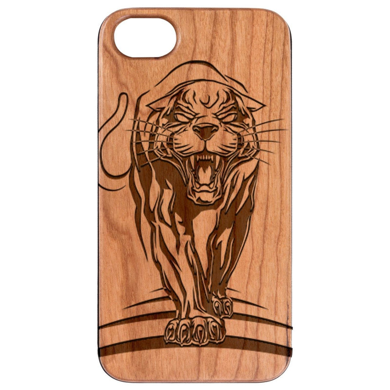  Panther - Engraved - Wooden Phone Case - IPhone 13 Models