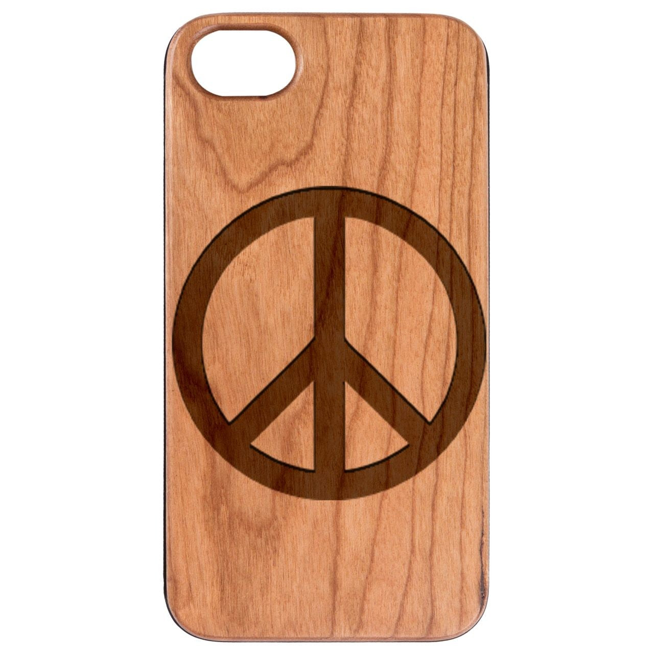  Peace - Engraved - Wooden Phone Case - IPhone 13 Models