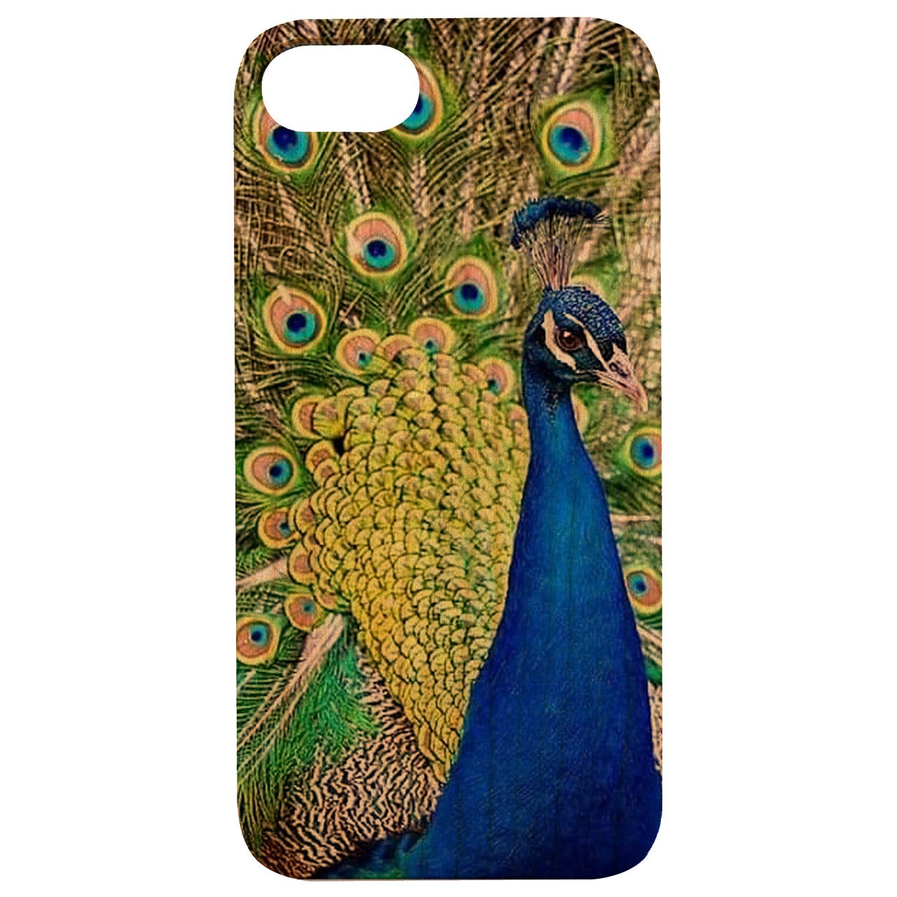  Peacock - UV Color Printed - Wooden Phone Case - IPhone 13 Models