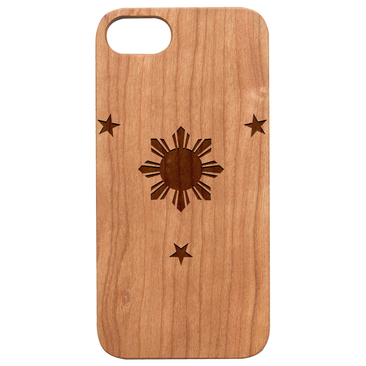  Phillipines Stars - Engraved - Wooden Phone Case - IPhone 13 Models