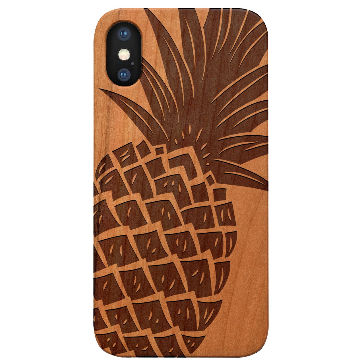  Pineapple - Engraved - Wooden Phone Case - IPhone 13 Models