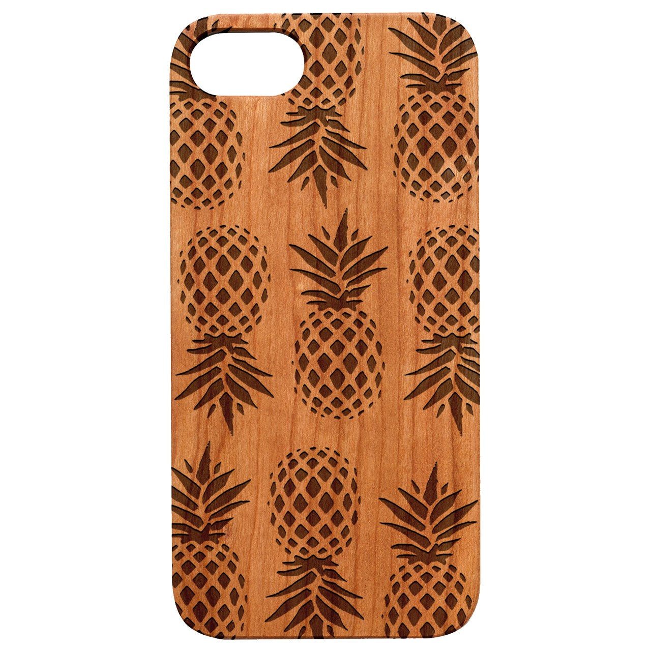  Pineapple Bonanza - Engraved - Wooden Phone Case - IPhone 13 Models