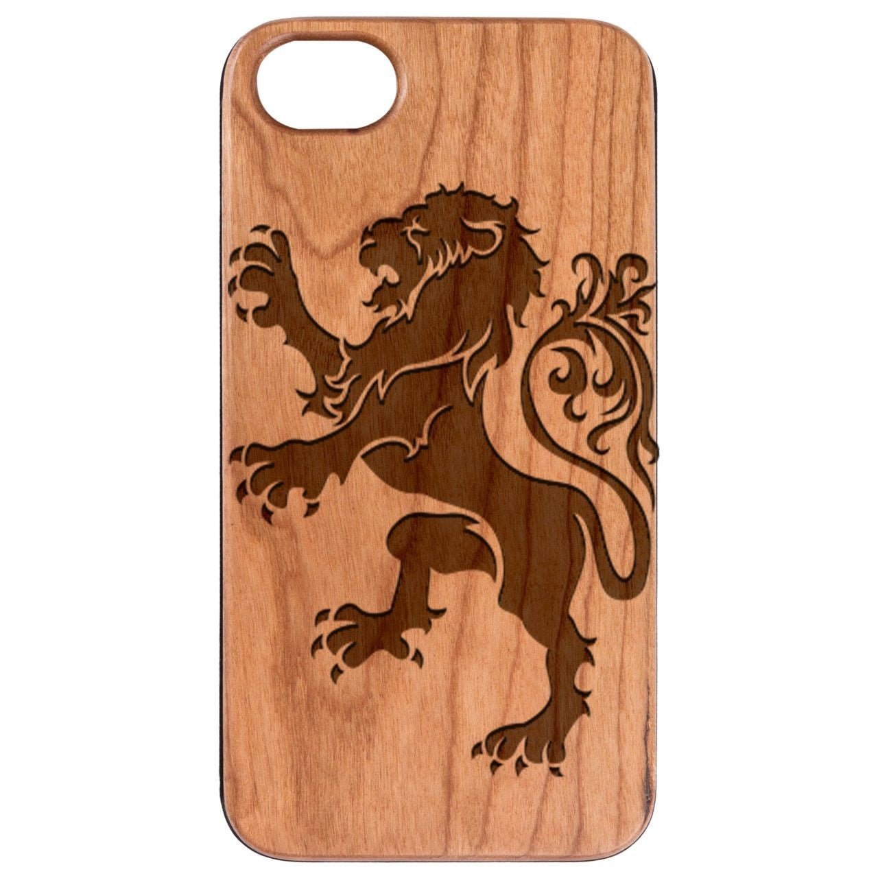  Royal Lion - Engraved - Wooden Phone Case - IPhone 13 Models