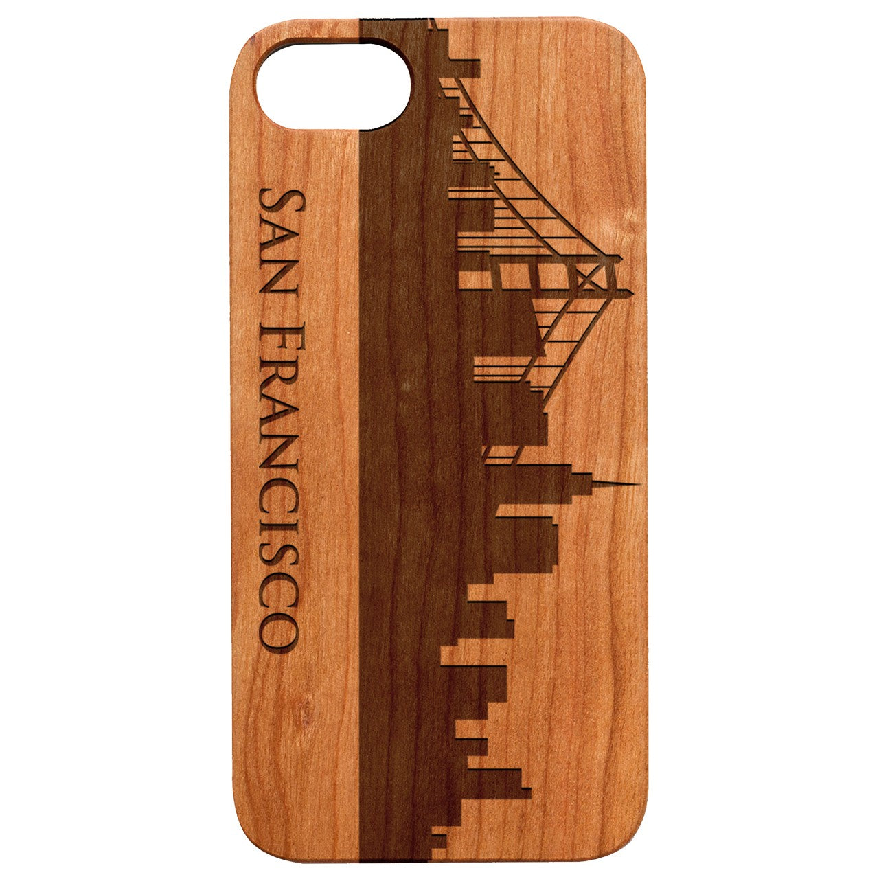  San Francisco - Engraved - Wooden Phone Case - IPhone 13 Models