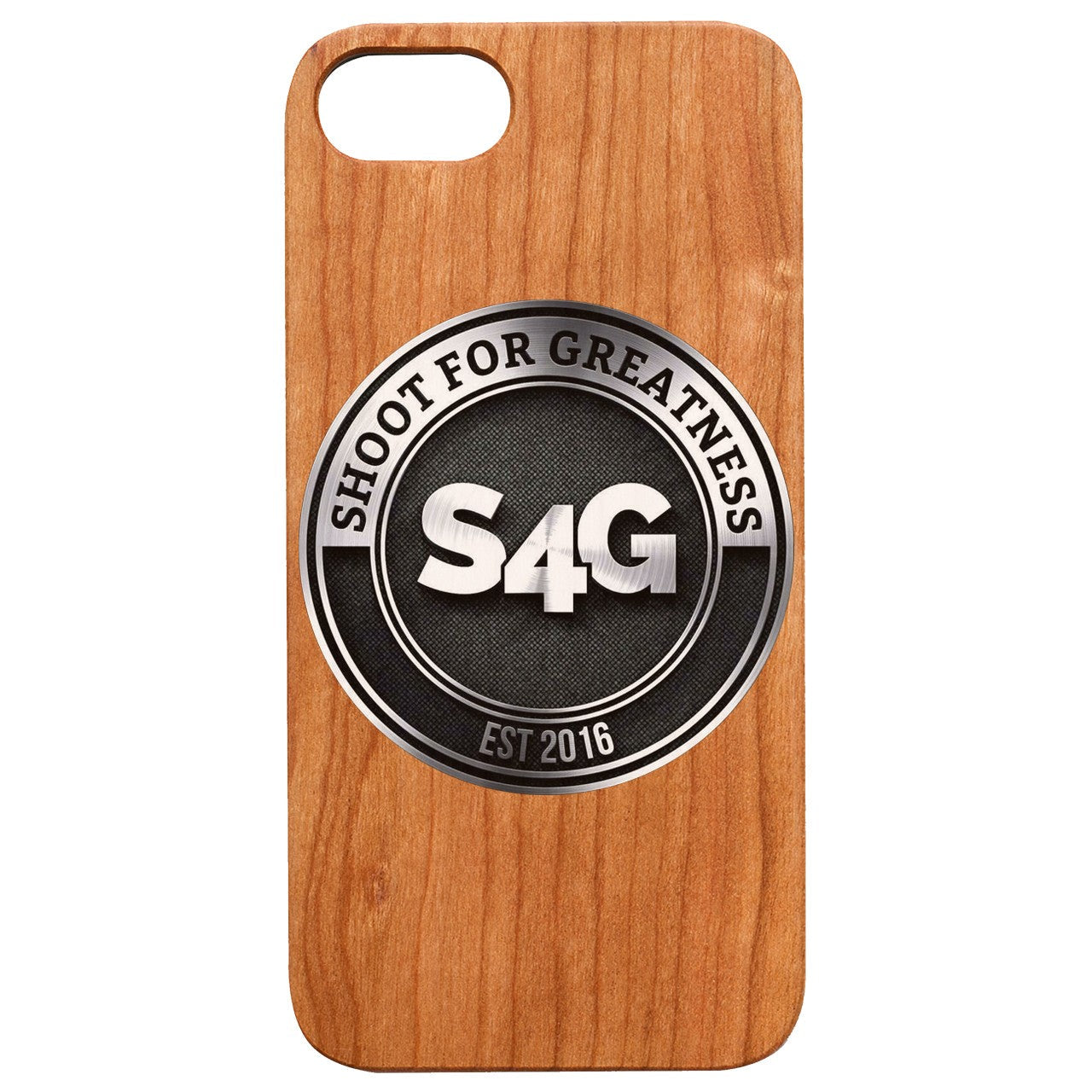  Shoot4Greatness - Engraved - Wooden Phone Case - IPhone 13 Models