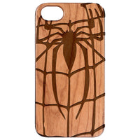  Spider - Engraved - Wooden Phone Case - IPhone 13 Models