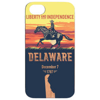  State Delaware - UV Color Printed - Wooden Phone Case - IPhone 13 Models