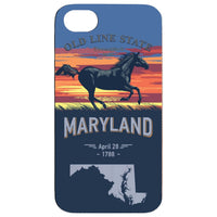  State Maryland - UV Color Printed - Wooden Phone Case - IPhone 13 Models