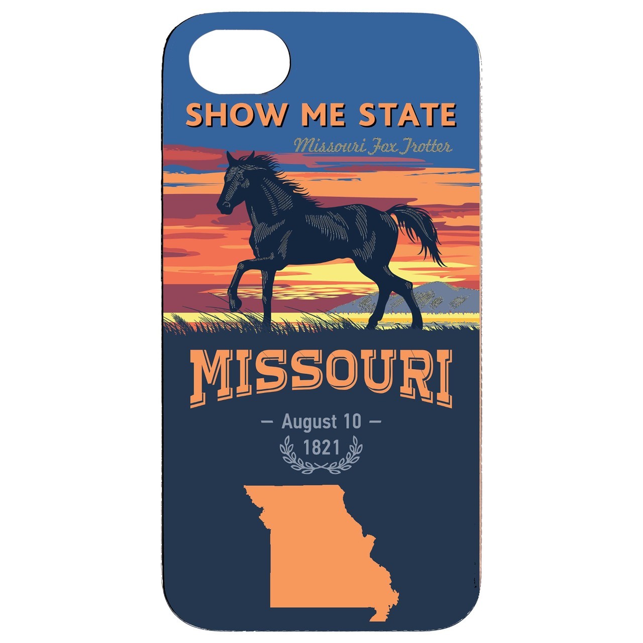  State Missouri - UV Color Printed - Wooden Phone Case - IPhone 13 Models