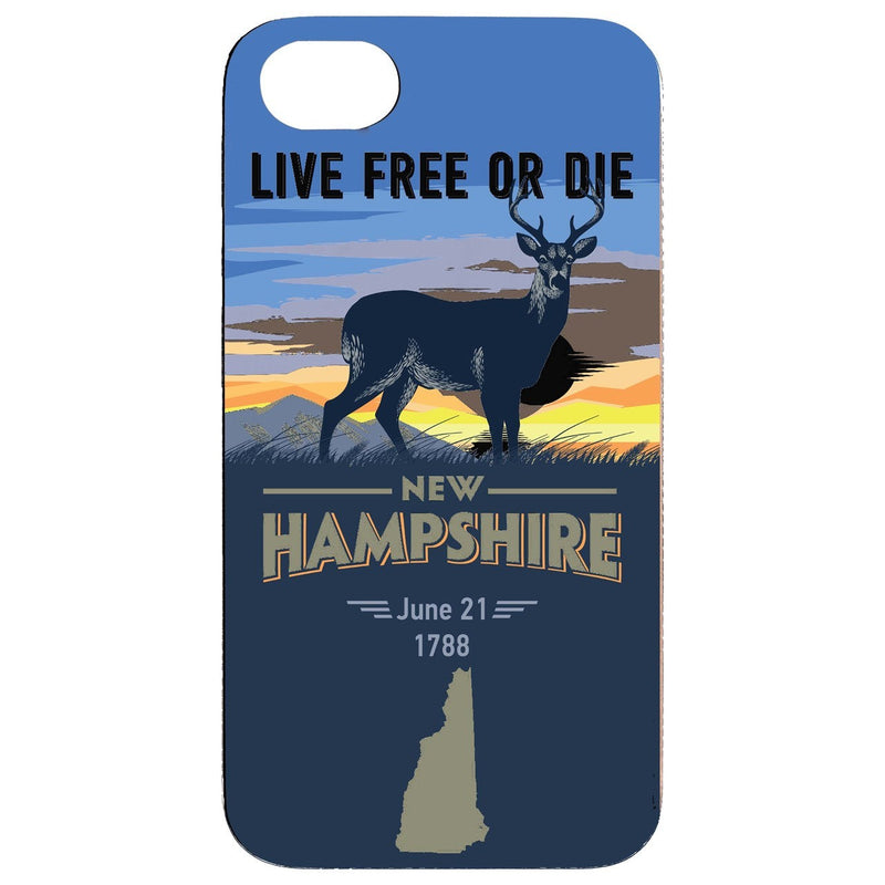  State New Hampshire - UV Color Printed - Wooden Phone Case - IPhone 13 Models
