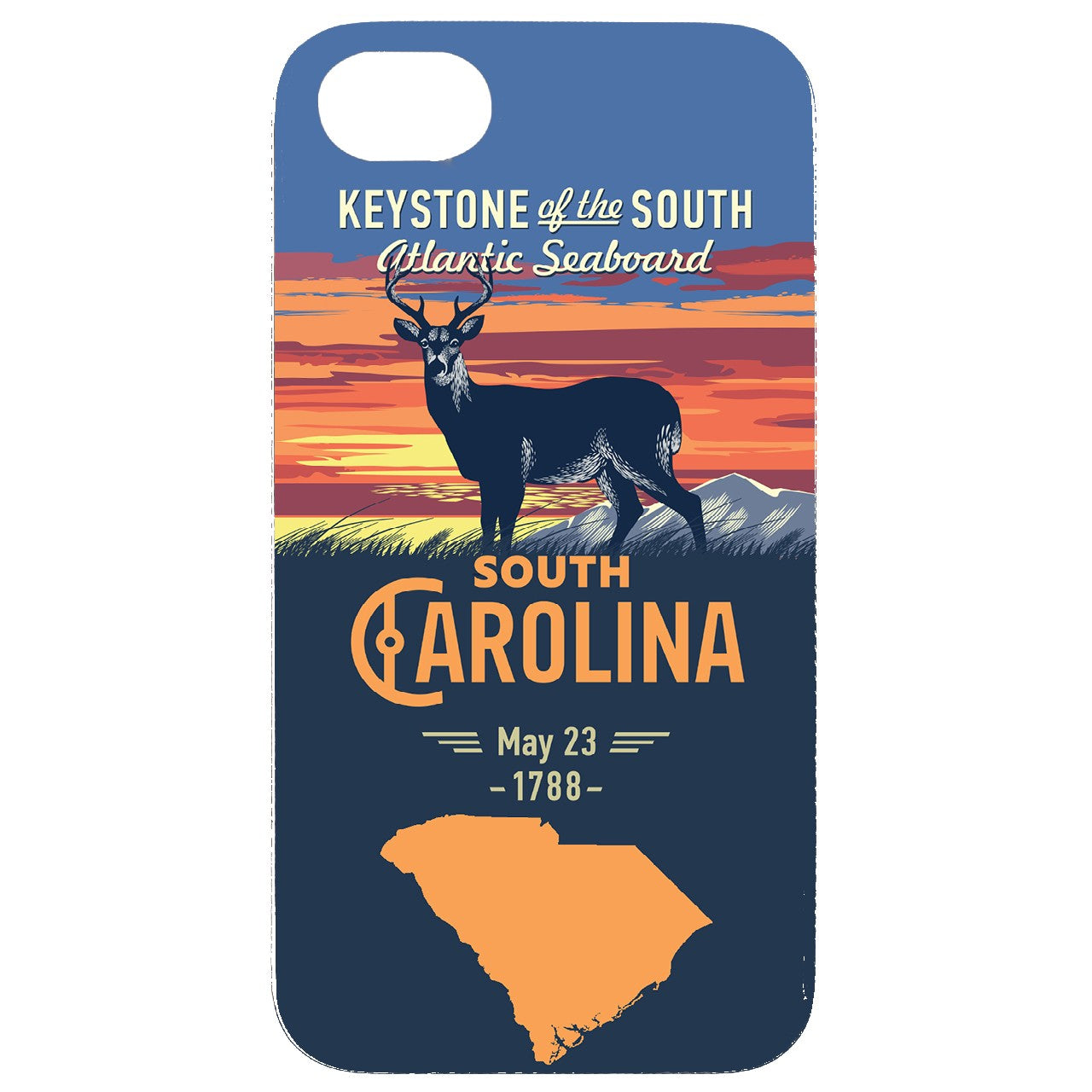  State South Carolina - UV Color Printed - Wooden Phone Case - IPhone 13 Models