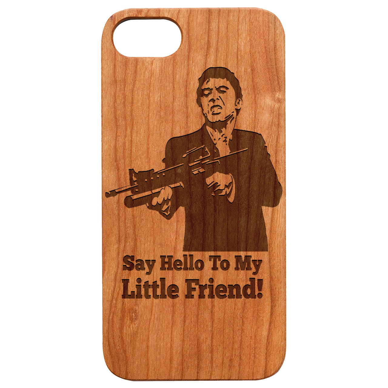  Tony Montana - Engraved - Wooden Phone Case - IPhone 13 Models