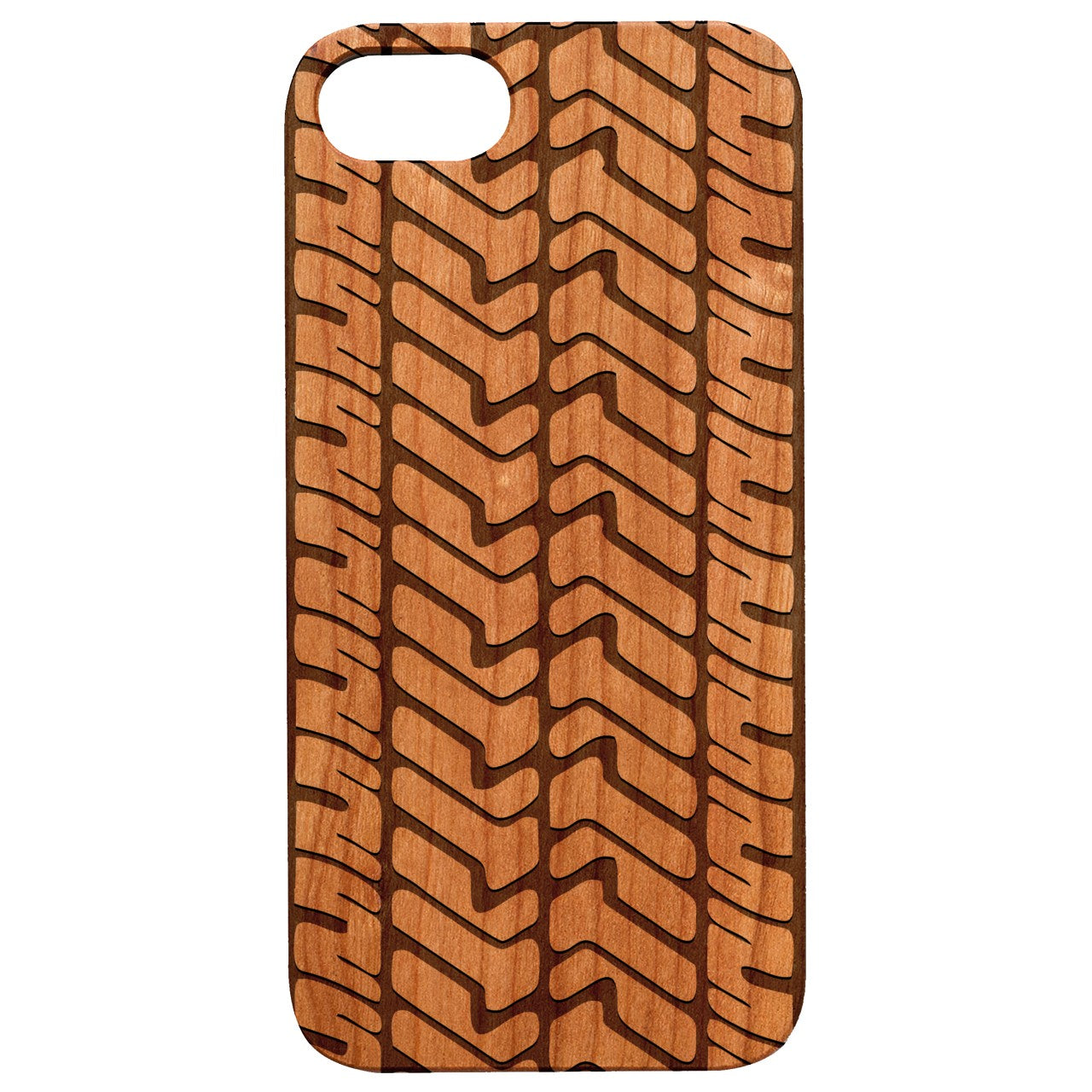  Tyre Tread - Engraved - Wooden Phone Case - IPhone 13 Models
