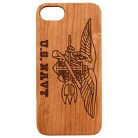 U.S. Navy - Engraved - Wooden Phone Case - IPhone 13 Models