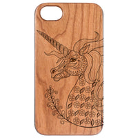  Unicorn 1 - Engraved - Wooden Phone Case - IPhone 13 Models