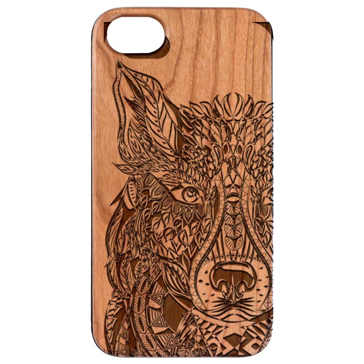  Wolf 2 - Engraved - Wooden Phone Case - IPhone 13 Models