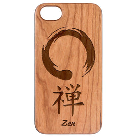  Zen - Engraved - Wooden Phone Case - IPhone 13 Models